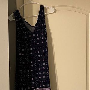 Navy and purple dress